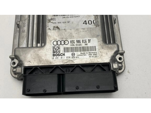 Блок управления двигателя 03G906016BF, 0281011850   Audi A4 S4 B7 8E 8H