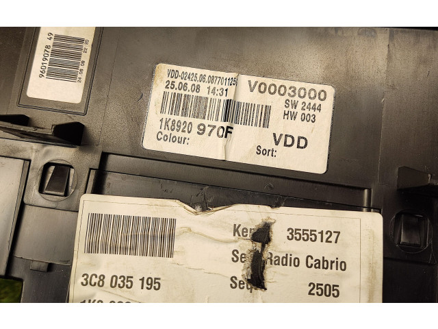 Панель приборов 1K8920970F   Volkswagen Scirocco       