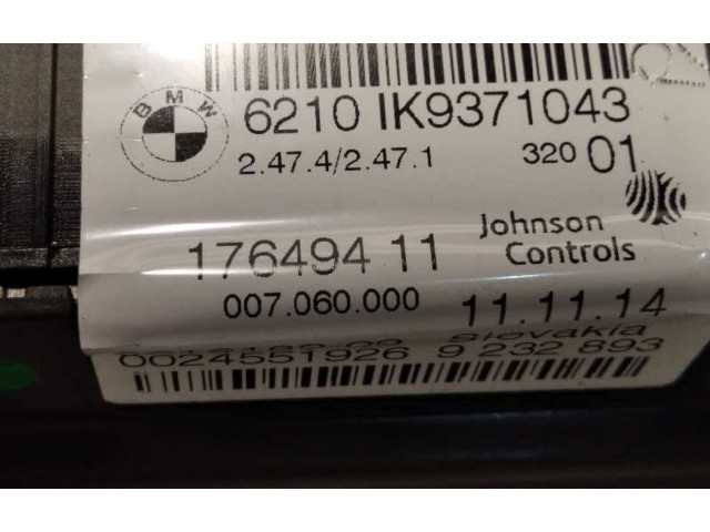 Přístrojová deska  BMW 4 F32 F33 2015 62109371043, 2616189  