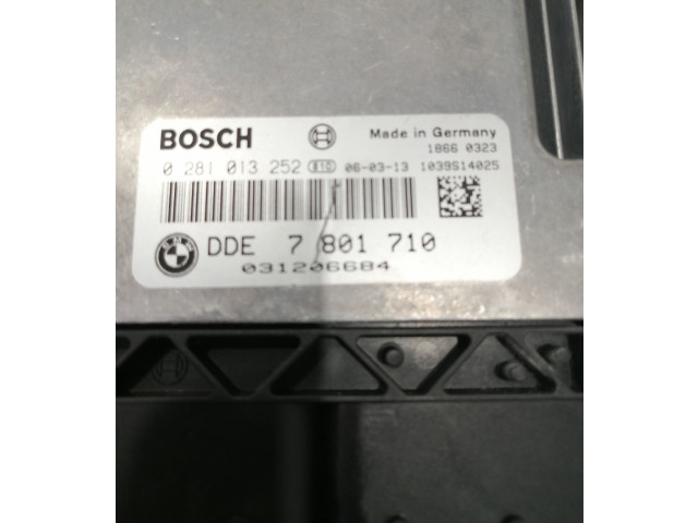 Řídící jednotka 0281013252, 7801710   BMW 1 E81 E87 2004