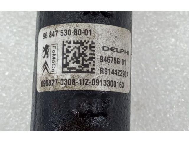 Vstřikovací lišta 9684753080, 0908270308   Peugeot 3008 I    9HR (DV6C) 