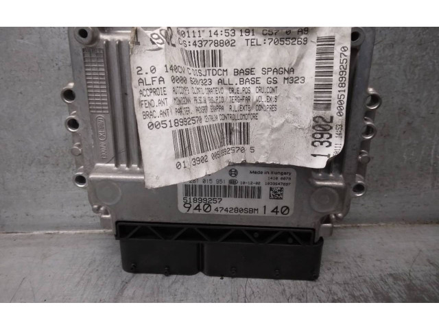 Řídící jednotka 51899257, 0281015951   Alfa Romeo Giulietta 2011