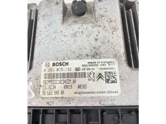 Řídící jednotka 9666934680, 0281015132   Peugeot Bipper 2012