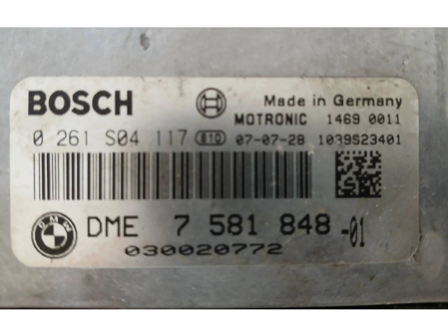 Řídící jednotka 7581848, 0261S04117   BMW 1 E81 E87 2007