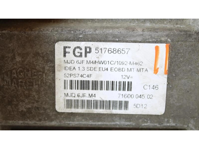 Řídící jednotka 51768657   Fiat Idea 2004