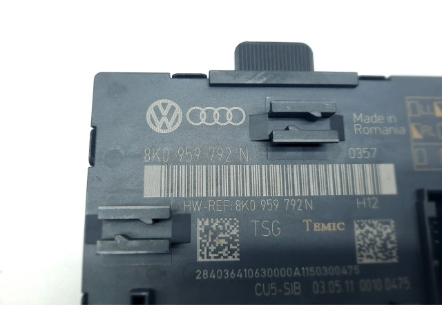Блок управления дверью 8K0959792N   Audi Q5 SQ5