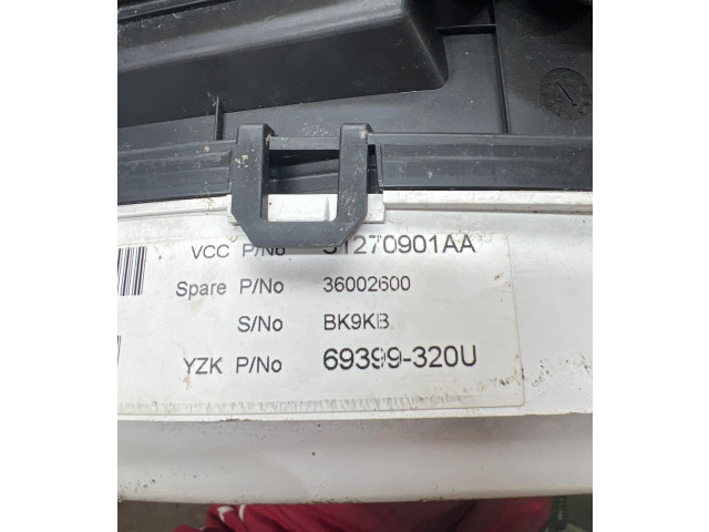 Přístrojová deska  Volvo XC60 2009 31270901AA, 36002600  