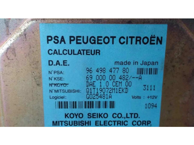 Блок управления двигателя 9649847780, MODULOELECTRONICO   Citroen C3