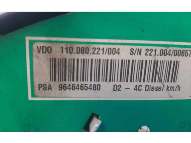 Přístrojová deska  Peugeot 207 CC 2004 9646465480  
