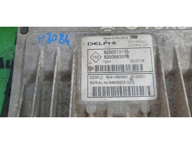 Блок управления двигателем Блок управления 8200513113, 8200593576.   Renault Logan I