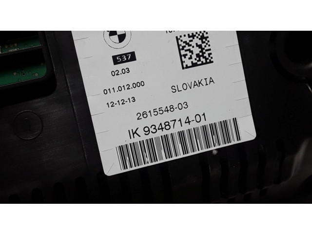 Přístrojová deska  BMW 5 F10 F11 2014 9348714  