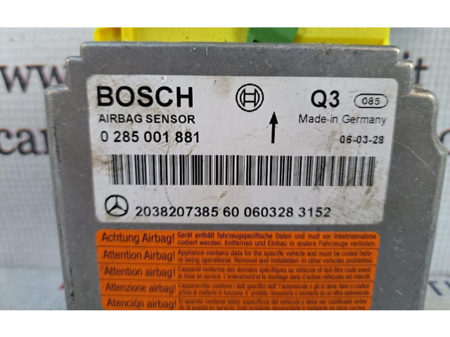 Блок подушек безопасности A2038207385, 646966   Mercedes-Benz CLK A209 C209