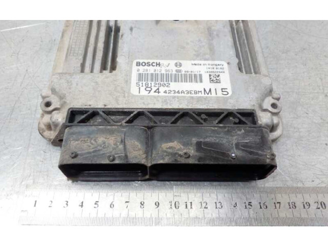 Řídící jednotka 51812902, 0281012963   Fiat Croma 2009