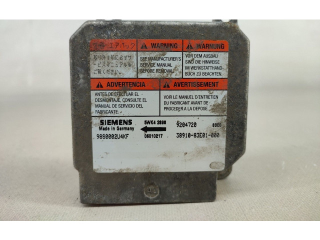 Блок подушек безопасности 3891083E01000, 9880002U4KF   Suzuki Wagon R+