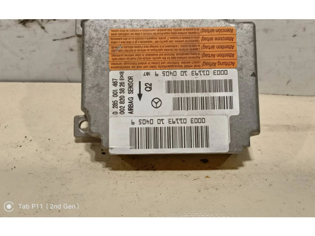 Блок подушек безопасности 0285001467, 001931004059   Mercedes-Benz C W203