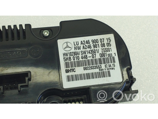 Блок управления климат-контролем A2469000715, A2469010805   Mercedes-Benz A W176