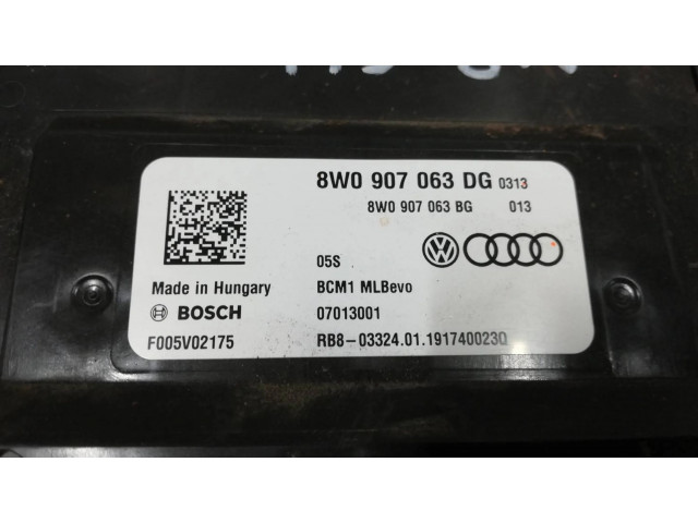 Блок комфорта 8W0907063BG, 8W0907063DG   Audi A5   