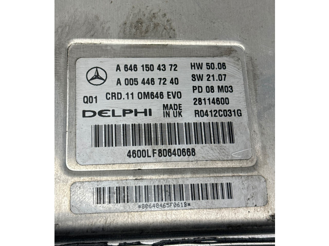 Řídící jednotka A6461504372, A2045451308   Mercedes-Benz C W204 2008