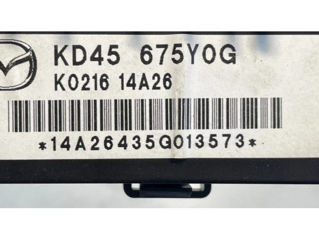 Блок управления KD45675Y0G, K021614A26   Mazda 6