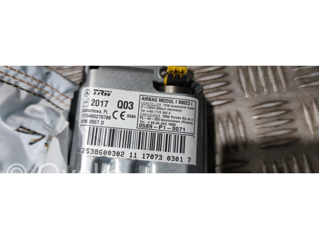 Подушка безопасности для колен A2538600302   Mercedes-Benz GLC C253