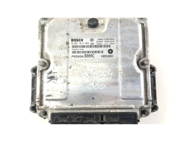 Блок управления двигателя 0281012999, p05094800ac   Chrysler Town & Country IV