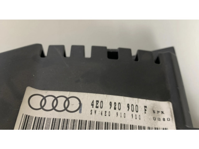 Přístrojová deska  Audi A8 S8 D3 4E 2007 4E0920900F, 4E0910900  