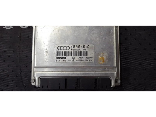 Блок управления двигателя 4b0907401ac, 0281010399   Audi A6 S6 C5 4B