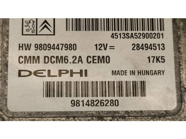 Řídící jednotka 9809447980, 28494513   Peugeot 308 2015