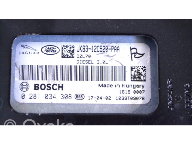 Řídící jednotka 0281034308, JK8312C520PAA   Land Rover Range Rover Velar 2018