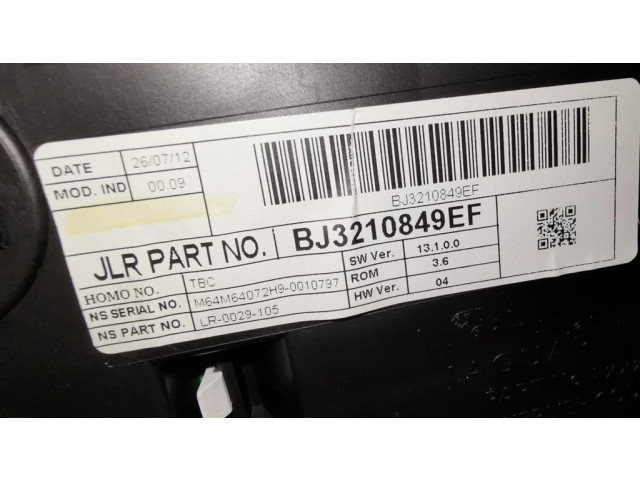 Панель приборов BJ3210849EF   Land Rover Range Rover Evoque L538       