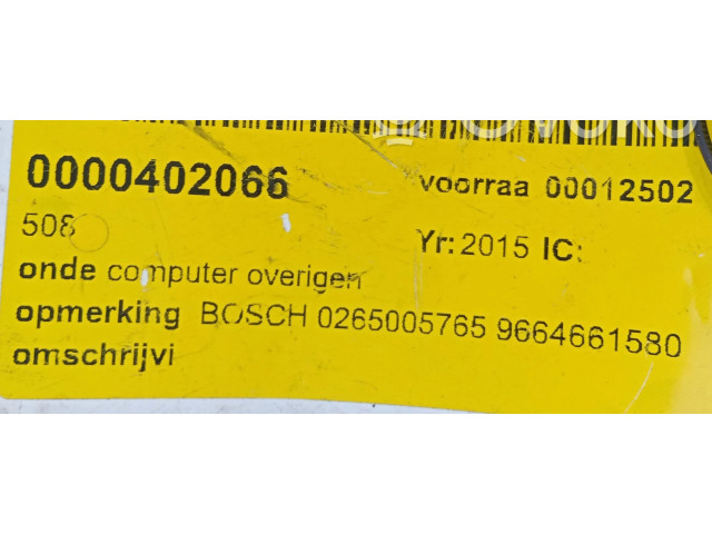 Řídící jednotka 9664661580, 9664661580   Peugeot 508 2010