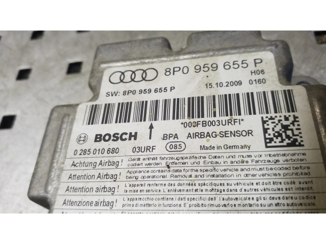 Блок подушек безопасности 8P0959655P, 0285010680   Audi A3 S3 8P