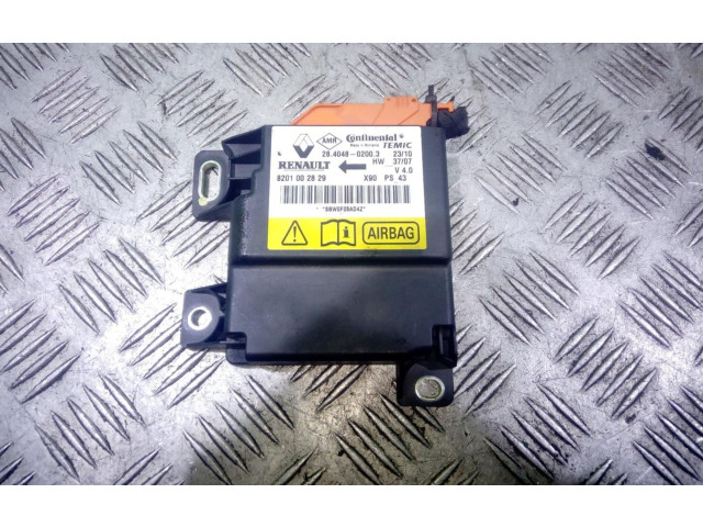 Блок подушек безопасности 8201002829   Renault Sandero I