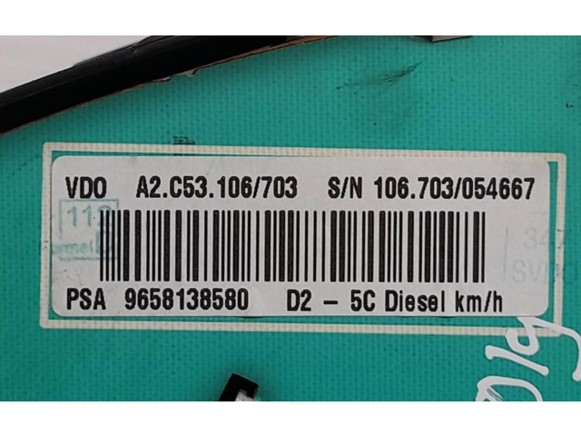 Přístrojová deska  Peugeot 207 CC  9658138580  
