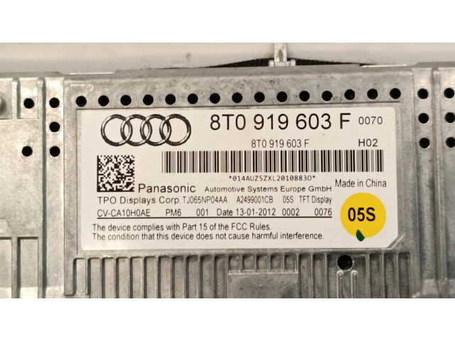 Дисплей    8T0919603F, TJ065NP04AA   Audi A4 Allroad