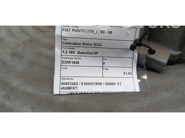 Блок управления двигателя 46403262, 6160021806   Fiat Punto (176)