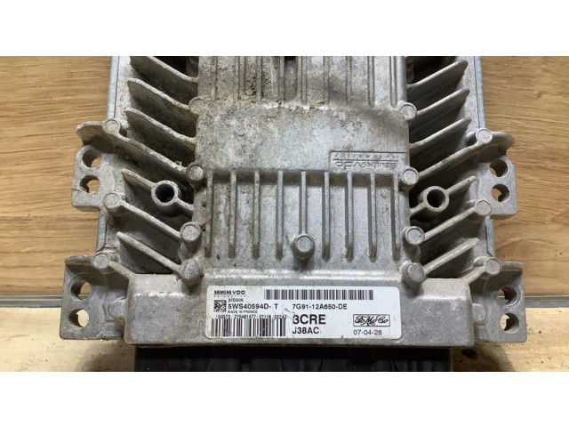 Блок управления двигателя 5WS40594DT, 7G9112A650DE   Ford Mondeo MK IV