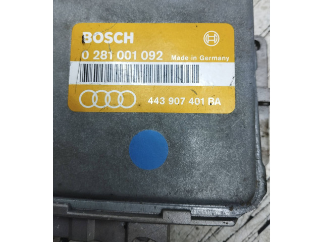 Řídící jednotka 443907401BA, 0281001092   Audi 100 S4 C4 1993