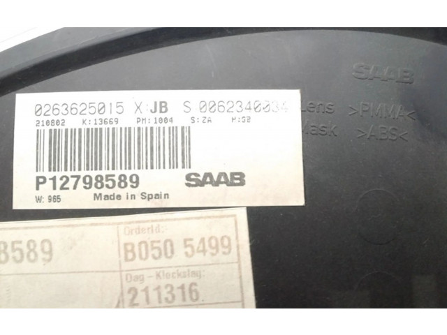 Панель приборов 12798589, 12798589   Saab 9-3 Ver2       