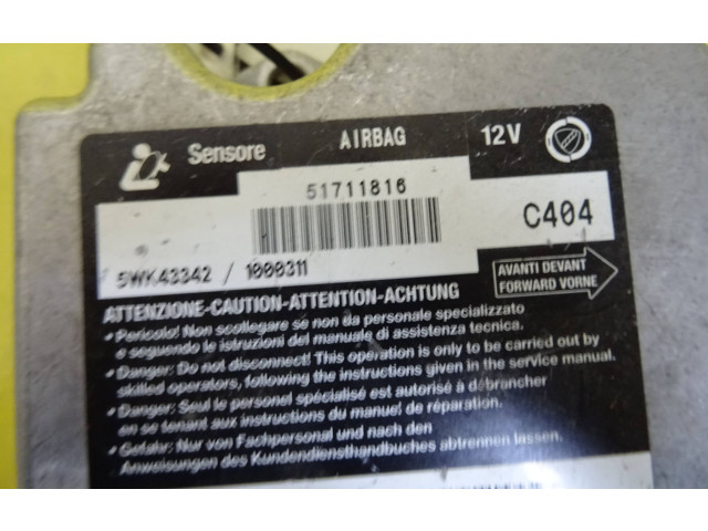 Блок подушек безопасности 51711816, 5WK43342   Fiat Stilo