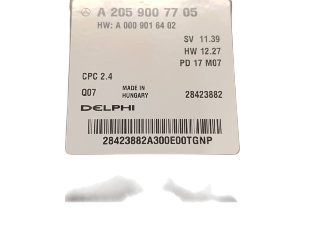Блок управления коробкой передач A2059007705, A009016402   Mercedes-Benz C W205