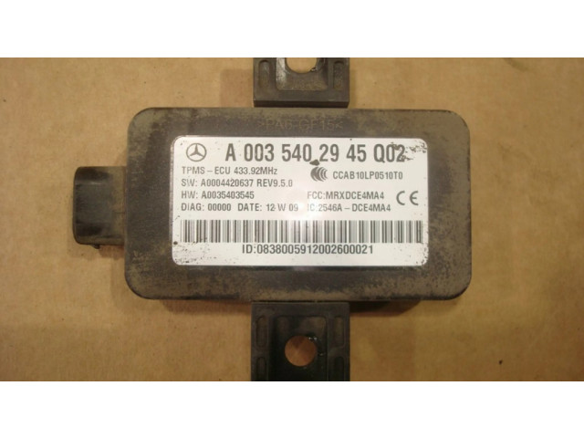 Блок управления A0035402945   Mercedes-Benz R W251