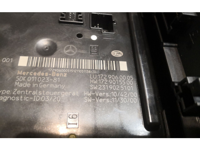   Pojistková skříňka 1729060005, A1729060005   Mercedes-Benz SLK R172 2013
