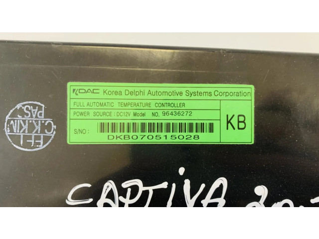 Блок управления климат-контролем 96436272   Chevrolet Captiva