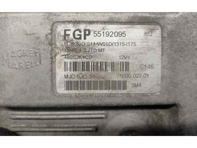 Řídící jednotka 55192095, 480S2K4CD   Suzuki Ignis 2004