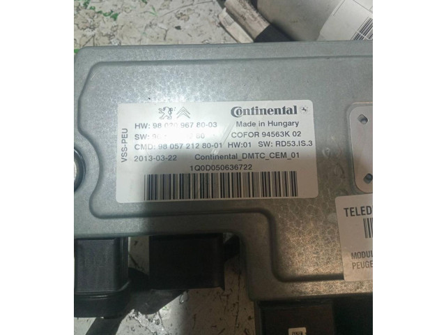 Řídící jednotka 9802096780   Peugeot 2008 I 2013
