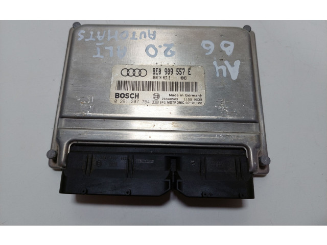 Блок управления двигателя 8E0909557E   Audi A4 S4 B6 8E 8H