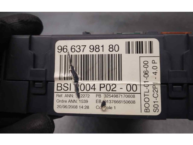 Pojistková skříňka Řídící jednotka BSM 9663798180   Peugeot 308 2008