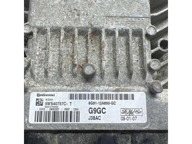 Блок управления двигателя 8G9112A650GC, 5WS40757CT   Ford Mondeo MK IV