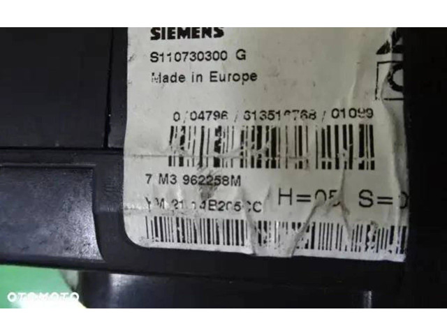 Pojistková skříňka Řídící jednotka BSM 7M3962258M   Volkswagen Sharan 2004